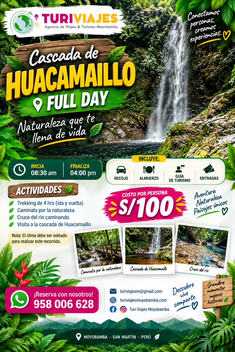 cascada de Huacamaillo
