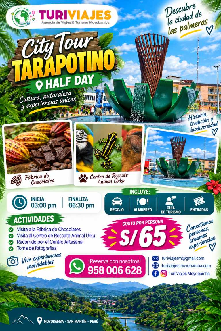 city tour Tarapotino half day